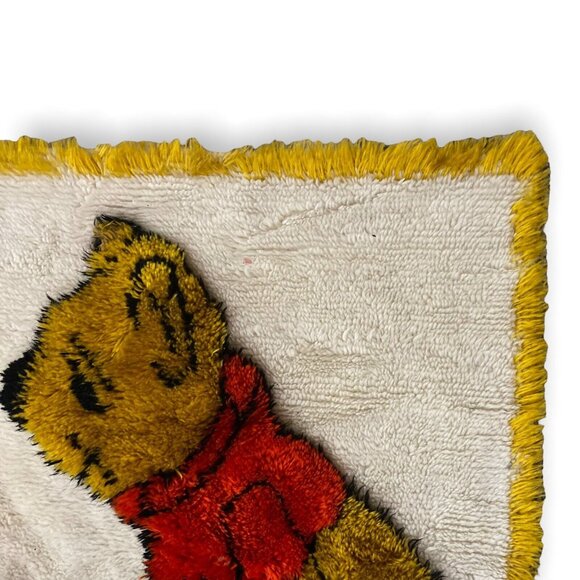 Vintage Disney Winnie the Pooh Sears Nursery Area Rug 100% Tufted Cotton - Picture 2 of 10